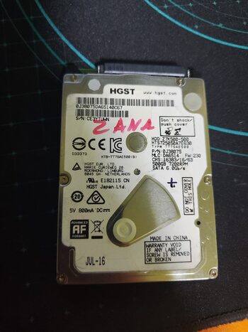 HGST 500GB HDD