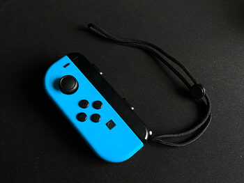 Nintendo Switch Neon Blue Joy-Con Controller / Pultelis + Strap (28)
