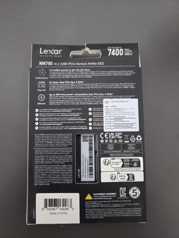 Lexar NM790 1tb diskas (Naujas)
