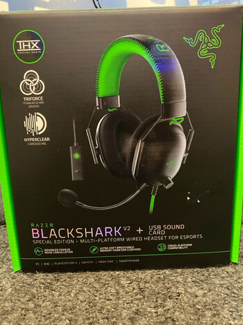 Get RAZER BlackShark Special Edition V2 3.5mm jack + usb card sound