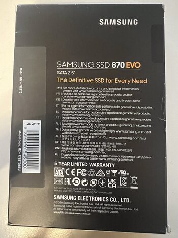 Samsung 870 Evo 2 TB SSD Storage