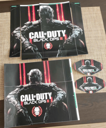 Call of duty black ops 3 vinilinis stickeris PS4 konsolei ir pulteliui