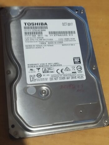 Toshiba 500 GB HDD Storage