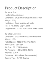 Peerless Assassin 120 Black AM4 AM5 LGA1700 LGA1200 CPU aušintuvas