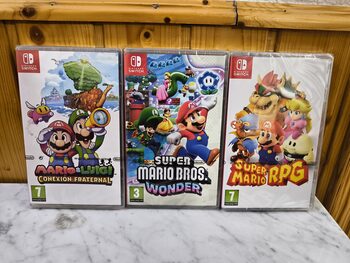 Pack 3 juegos mario, switch, precintados