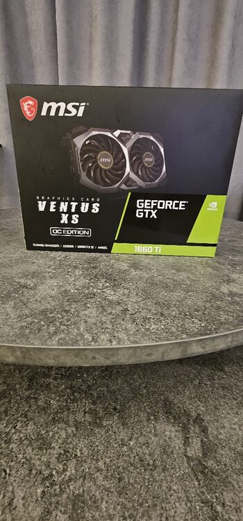 Redeem Msi GTX 1660 Ti ventus xs oc pilnas komplektas