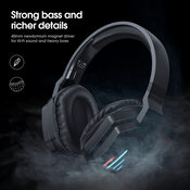 Redeem  Onikuma B60 Black wireless gaming headphones (belaidės žaidimų ausinės)