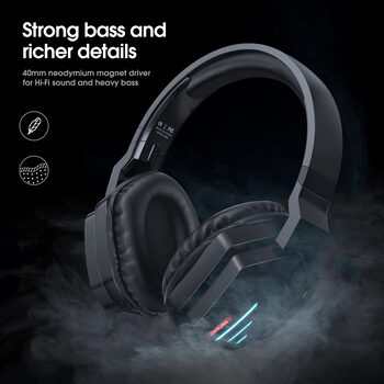 Redeem  Onikuma B60 Black wireless gaming headphones (belaidės žaidimų ausinės)