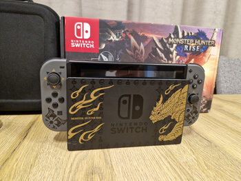 Nintendo switch v2 monster hunter rise edition+ priedai