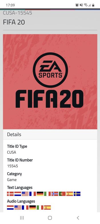 Redeem FIFA 20 PlayStation 4