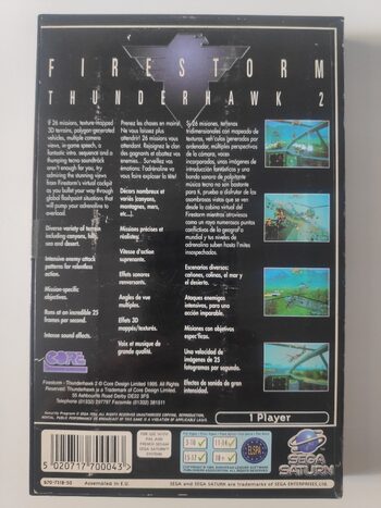 Buy Firestorm: Thunderhawk 2 SEGA Saturn