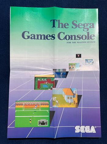 Póster desplegable Master System con catálogo de juegos SEGA