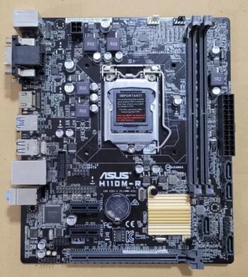 Asus H110M-R Intel H110 Micro ATX DDR4 LGA1151 1 x PCI-E x16 Slots Motherboard