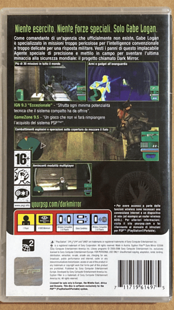 Syphon Filter: Dark Mirror PSP for sale