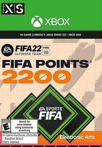FIFA 22 - 2200 FUT Points Código de Xbox Live UNITED KINGDOM