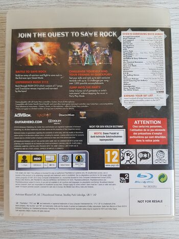 Guitar Hero: Warriors of Rock PlayStation 3