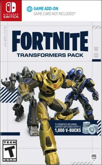 Fortnite - Transformers Pack + 1000 V-Bucks (Nintendo Switch) Código de Nintendo EUROPE