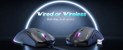 Onikuma CW917 Black Wireless gaming mouse (belaidė žaidimų pelė) for sale