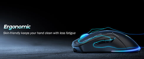 Onikuma CW917 Black Wireless gaming mouse (belaidė žaidimų pelė)