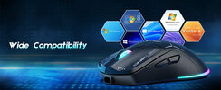 Onikuma CW917 Black Wireless gaming mouse (belaidė žaidimų pelė)