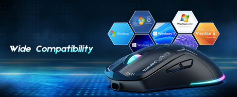 Onikuma CW917 Black Wireless gaming mouse (belaidė žaidimų pelė)