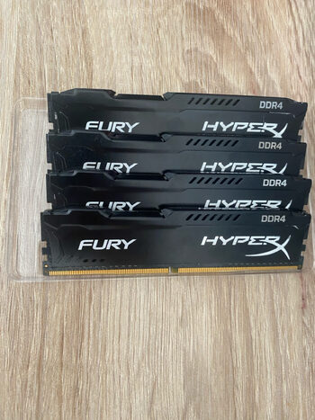Kingston HyperX Fury Black 16 GB (4 x 4 GB) DDR4-2400 Black / Silver PC RAM
