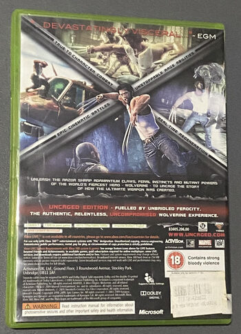 X-Men Origins: Wolverine Xbox 360 for sale