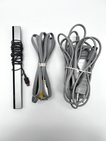 Nintendo Wii RVL-001 Žaidimų Konsolės Pilnas Baltas Rinkinys