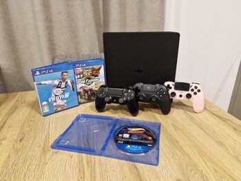 Ps4 slim+3 pultai +3 žaidimai