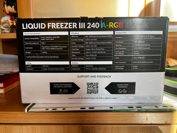 ARCTIC Liquid Freezer 240 500-1350 RPM Water Cooled CPU Cooler for sale