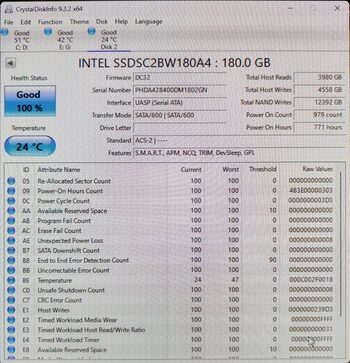 Intel 530 180 GB SSD Storage for sale