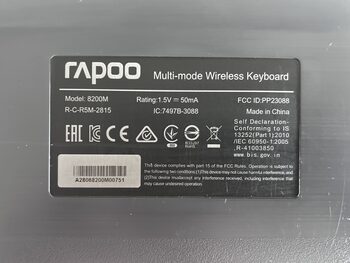 Redeem Rapoo 8200M Multi-mode Belaidė Klaviatūra