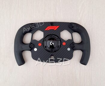 MOD F1 Formula 1 para Volante Logitech G920 de Xbox y PC Logo F1 Rojo