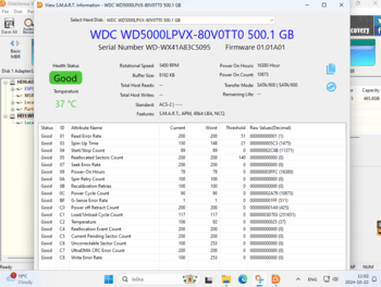 Toshiba 500 gb hdd 2.5 MQ01ACF050 ir Western Digital WD5000LPVX-08V0T Blue 500GB