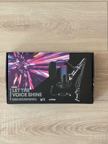 Comprar FIFINE T669 PRO3 laidinis mikrofonas su RGB apšvietimu ir stovu ...