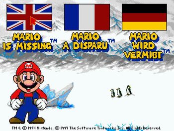 Mario Is Missing! SNES