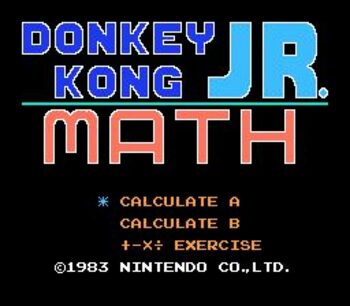 Donkey Kong Jr. Math NES