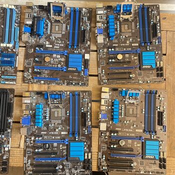 4 pcs of 1x MSI Z77A-G45 and, 3x Z77A-G43 Motherboards - Defective Motinine plokste MB Motherboard Defektuota