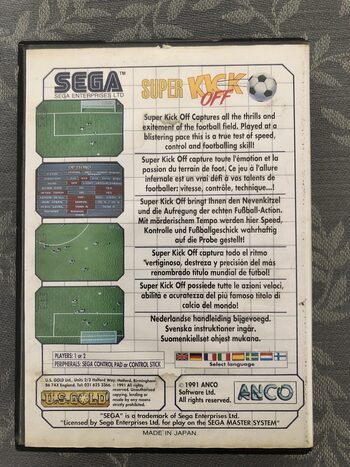 Buy Super Kick Off SEGA Master System