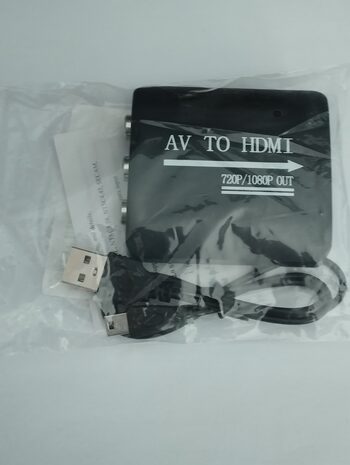 adaptador de av rca a hdmi 1080p escalador