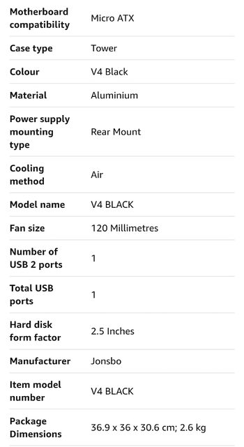 Jonsbo V4 Cube + Tacens ATX for sale