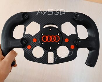 MOD F1 Formula 1 AUDI para Volante Logitech G29 y G923 de PS PlayStation Rojo