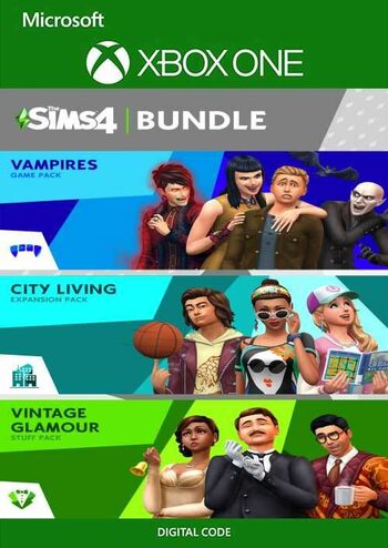 The Sims 4 Bundle - City Living, Vampires, Vintage Glamour Stuff (DLC) XBOX LIVE Key EUROPE