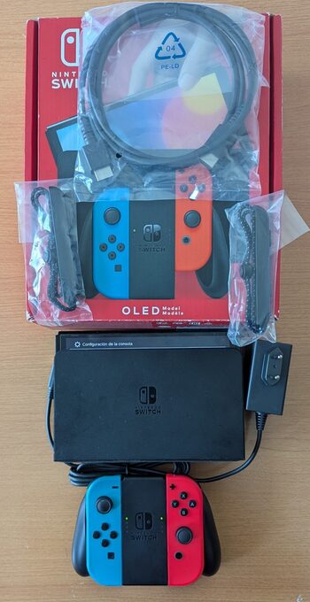 Nintendo Switch OLED, Blue & Red, 64GB