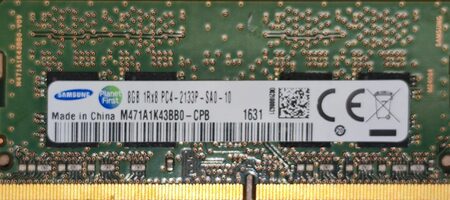 Kingston 8 GB (1 x 8 GB) DDR4-2133 Black / Green Laptop RAM for sale