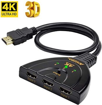 hdmi splitter 4k 3 puertos conmutador