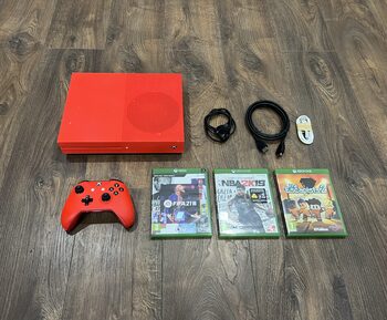 Xbox One S, Red, 1TB/3 žaidimai Cd