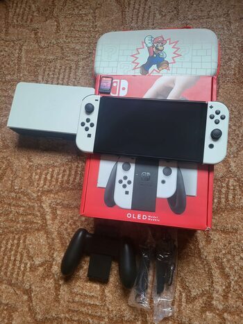 Nintendo Switch OLED, White, 64GB + priedai