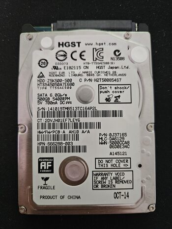 Hitachi Travelstar Z5K500 500 GB HDD Storage