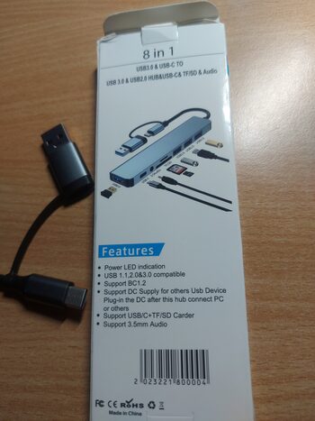 Redeem Usb, usb c šakotuvas, adapteris, plėstuvas